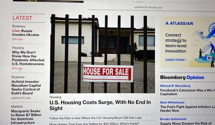 [서울=뉴시스] 러시아의 우크라이나 침공 블룸버그통신 오보를 캡처한 트위터 게시물 (사진출처: 러시아 전문가 올가 로트만 트위터) 2022.02.06 *재판매 및 DB 금지