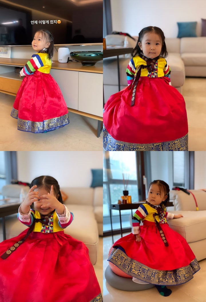 [서울=뉴시스] 서효림 딸 조이 양 2022.02.07 (사진=서효림 SNS 제공) photo@newsis.com*재판매 및 DB 금지 *재판매 및 DB 금지