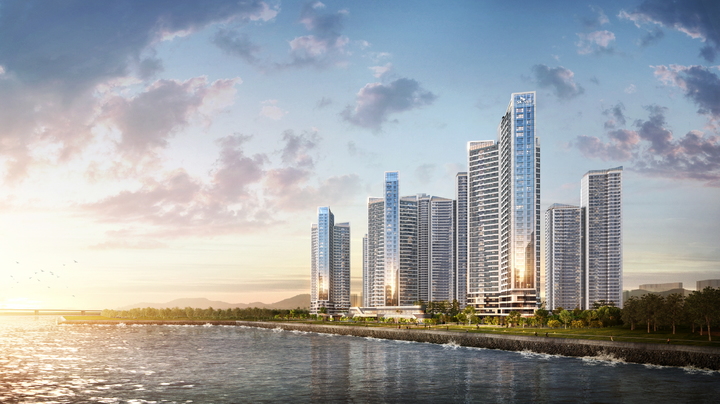 SK에코플랜트 인천 연수구 송도국제도시 '럭스오션 SK뷰' 투시도. *재판매 및 DB 금지