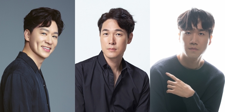 왼쪽부터 정상훈, 김영재, 류연석