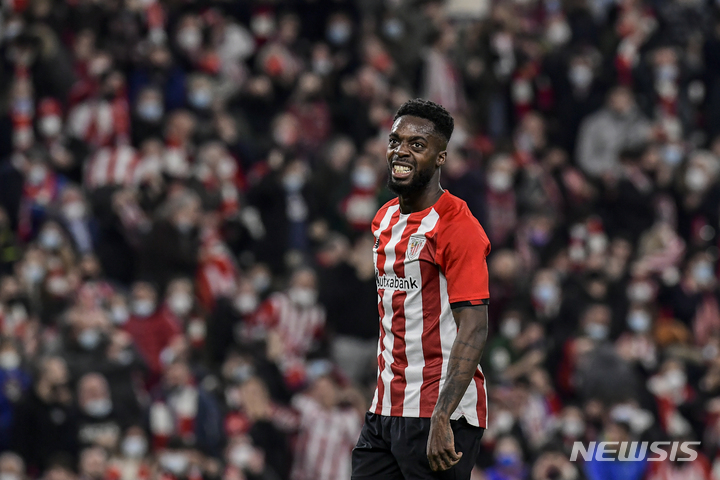 [빌바오(스페인)=AP/뉴시스]아틀레틱 빌바오의 이냐키 윌리엄스
