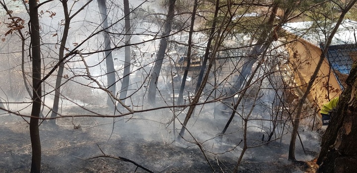 13일 화천 산불 (사진=강원도 산불방지대책본부 제공) *재판매 및 DB 금지