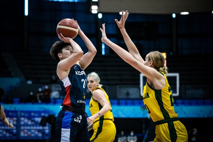 한국 여자 농구 대표팀의 진안. (사진 = FIBA 제공) *재판매 및 DB 금지