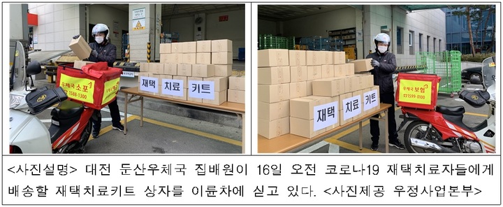 우체국, 코로나19 '재택치료키트' 배송