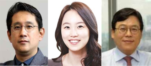 [서울=뉴시스] (사진 왼쪽부터) 한국핀테크산업협회장에 입후보한 정인영 디셈버앤컴퍼니자산운용 대표, 이혜민 핀다 대표, 이근구 한국간편결제진흥원장. (사진=핀테크산업협회 제공) 2022.02.17. photo@newsis.com *재판매 및 DB 금지