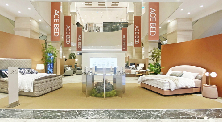 [서울=뉴시스] 에이스침대 신세계백화점 경기점프리미엄 매트리스 팝업스토어 전경. (사진=에이스침대 제공) 2022.2.18. photo@newsis.com *재판매 및 DB 금지