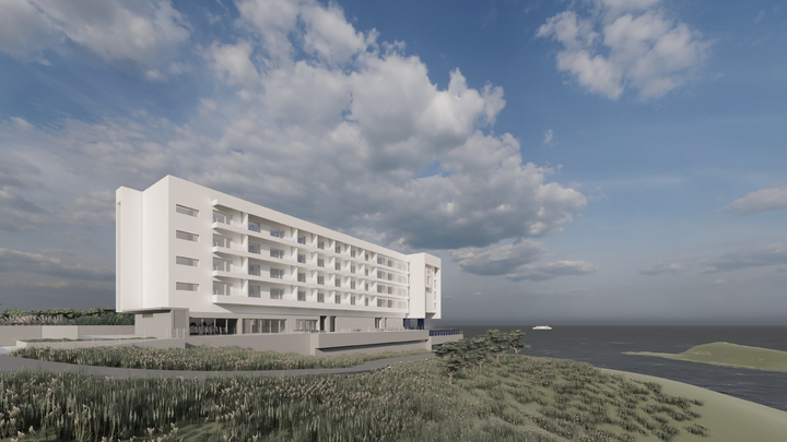 [서울=뉴시스]오시아노리조트호텔 건축 설계 투시도 (사진 = 한국관광공사) 2022.2.21. photo@newsis.com&nbsp; *재판매 및 DB 금지