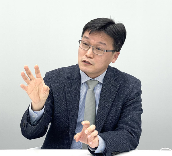 압타머사이언스 이대견 신약연구소장이 뉴시스와 인터뷰를 진행하고 있다. *재판매 및 DB 금지