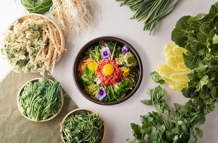 그랜드 하얏트 서울 '더 테라스'의 '봄나물 비빔밥 스테이션' *재판매 및 DB 금지