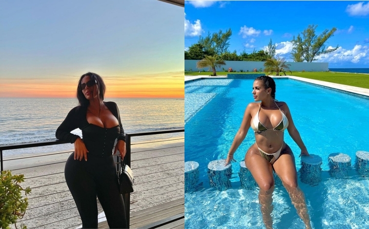 [서울=뉴시스]킴 카다시안을 닮은 외모로 화제가 된 채니 존스. 2022.03.02. (사진=채니존스 인스타그램 캡처) photo@newsis.com*재판매 및 DB 금지 *재판매 및 DB 금지