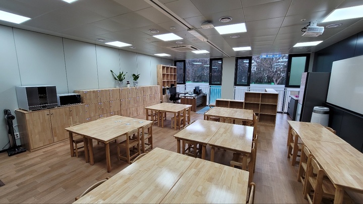 [대전=뉴시스] 대전 유성구 원신흥초 복용분교에 마련된 학교돌봄터. *재판매 및 DB 금지