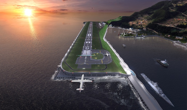 [안동=뉴시스] 울릉공항 조감도. (사진=경북도 제공) 2022.03.03 *재판매 및 DB 금지