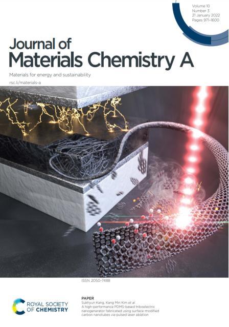 [대전=뉴시스] 생기원 김강민 박사의 연구결과가 '저널 오브 머티리얼스 케미스트리 에이' 표지논문으로 실렸다. *재판매 및 DB 금지