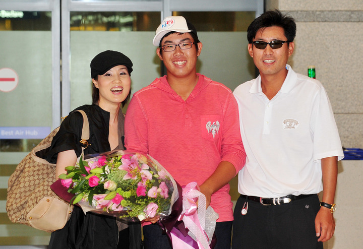 [서울=뉴시스] 왼쪽부터 자오즈민, 안병훈, 안재형. 2022.03.09. (사진 = 뉴시스 DB) photo@newsis.com *재판매 및 DB 금지