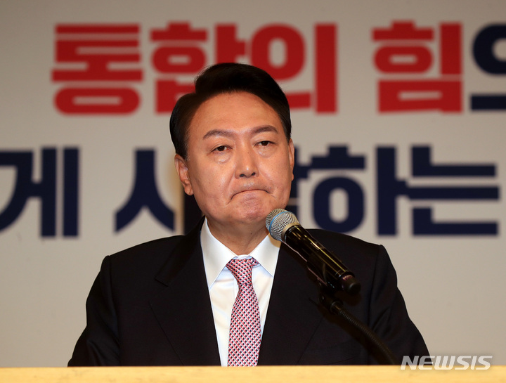 [서울=뉴시스] 김선웅 기자 = 윤석열 20대 대통령 당선인. (공동취재사진) 2022.03.10. photo@newsis.com