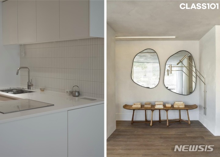 [서울=뉴시스] 오아시스 '셀프 인테리어 바이블'(왼쪽)과 인테리어디자이너 김은경 '숨은 10평 찾아내는 방법'. (사진=클래스101 제공) 2022.03.11. photo@newsis.com