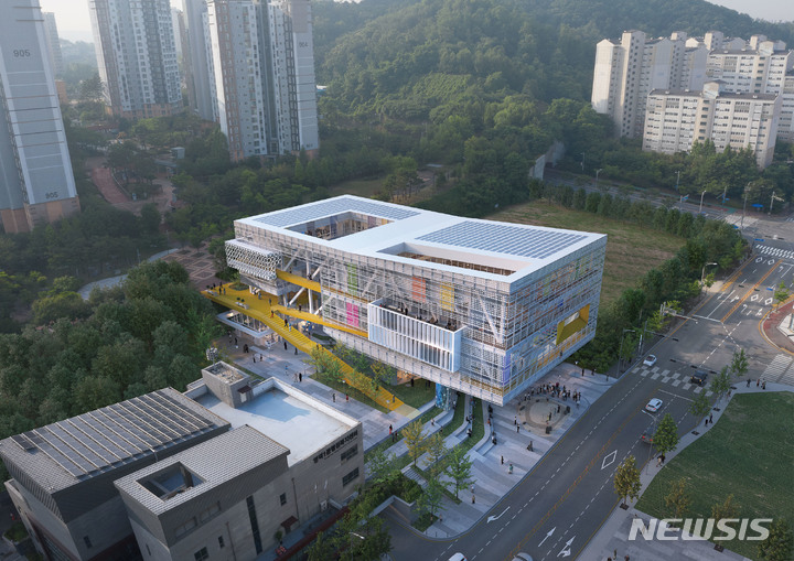 [용인=뉴시스]용인시 흥덕 청소년문화의 집과 기흥국민체육센터 조감도