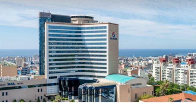 [제주=뉴시스] 제주칼호텔 전경. (사진=항공종합서비스㈜ 제공) *재판매 및 DB 금지