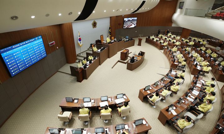 [홍성=뉴시스] 충남도의회 본회의장 *재판매 및 DB 금지