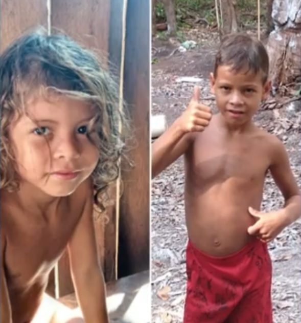 [서울=뉴시스] 지난달 18일 아마존 숲에서 실종됐다 27일 만에 극적으로 생환한 두 형제의 모습. (출처 : 트위터 갈무리) 2022.03.17. *재판매 및 DB 금지