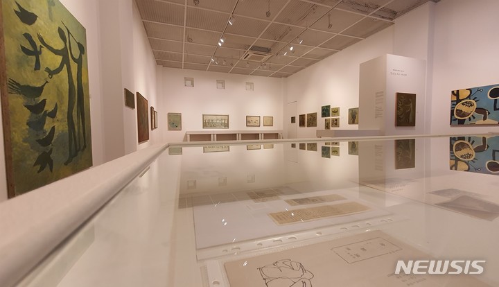 [서울=뉴시스]백영수 미술관, '성냥갑속의 메세지' 전시 포스터