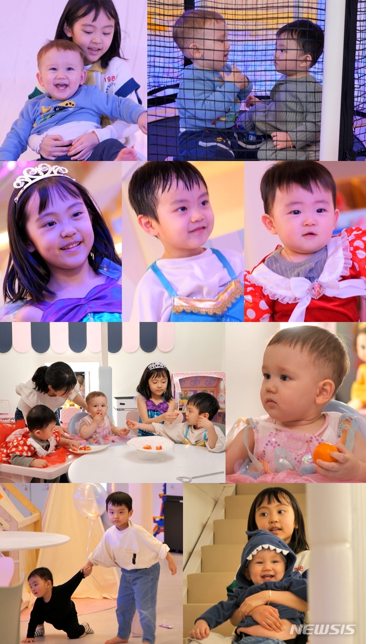 [서울=뉴시스] 젠, 김영권 삼남매. 2022.03.20. (사진 = KBS 2TV 예능 '슈퍼맨이 돌아왔다' 제공) photo@newsis.com*재판매 및 DB 금지