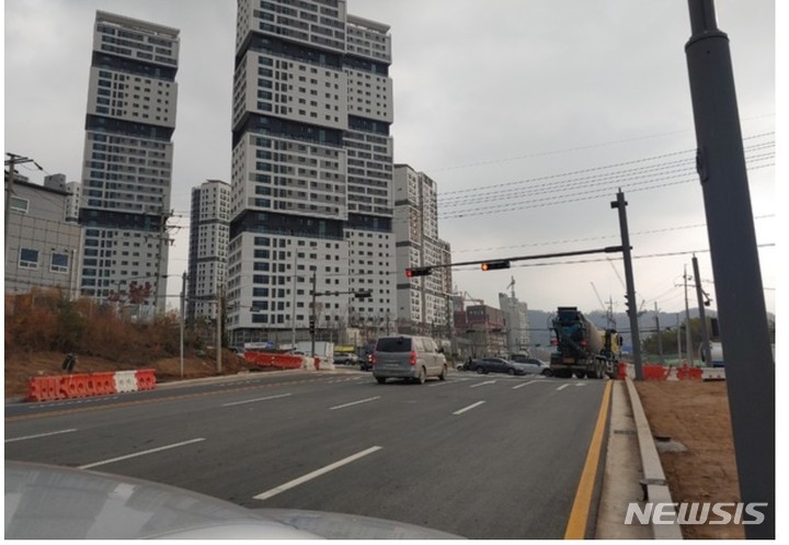 지난해 10월 입주를 시작한 푸르지오라비엔 아파트 주변 현재 전경.