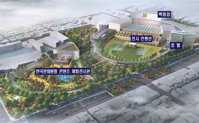 [전주=뉴시스] 한훈 기자 = 사진은 한국문화원형 콘텐츠 체험·전시관 조감도.(사진=전주시 제공).2022.03.21. photo@newsis.com *재판매 및 DB 금지