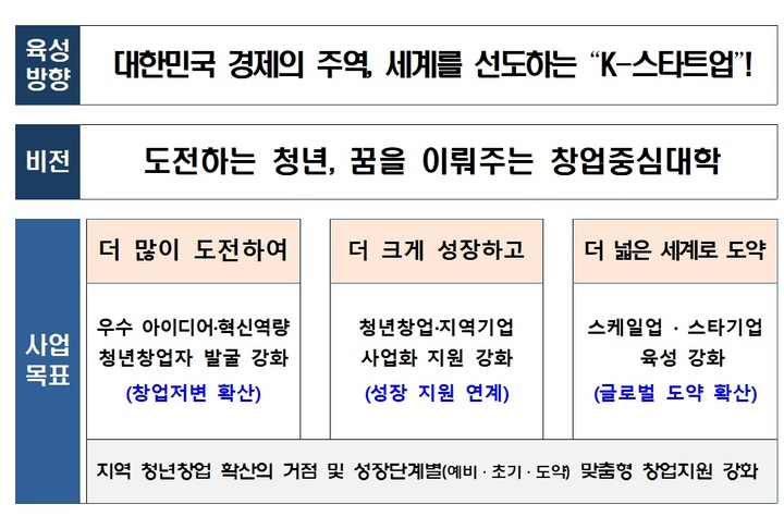 [서울=뉴시스] 창업중심대학 개요. (사진=중기부 제공) 2022.3.22. photo@newsis.com *재판매 및 DB 금지