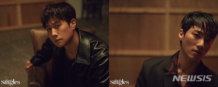 [서울=뉴시스] 정우·이홍내 화보 . 2022.03.22. (사진 = 싱글즈 제공 ) photo@newsis.com*재판매 및 DB 금지