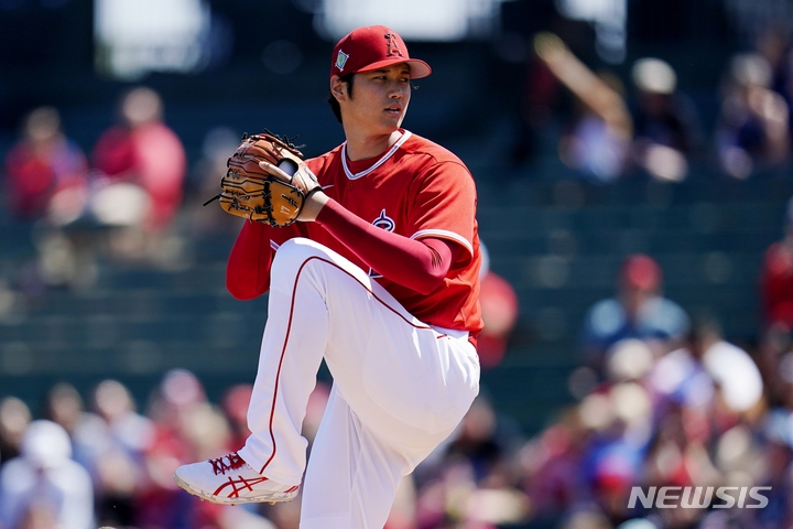 [템피=AP/뉴시스]LA 에인절스 오타니 쇼헤이. 2022.03.22.
