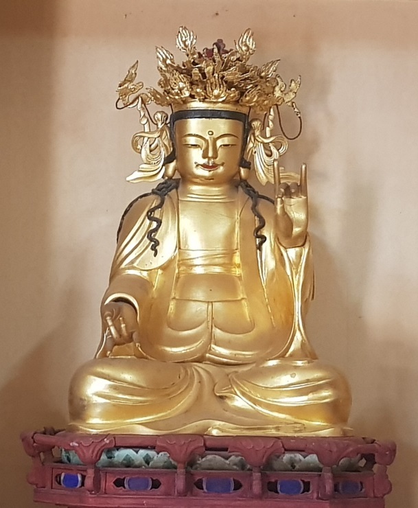 예천 명봉사 목조보살좌상 (사진=예천군 제공) *재판매 및 DB 금지