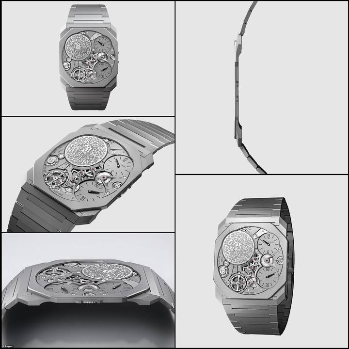 [서울=뉴시스] 지난 22일 불가리가 출시한 세상에서 가장 얇은 기계식 시계 옥토 피니시모 울트라이다. (사진=트리샤 포즈너 페이스북 캡처) 2022.03.24. *재판매 및 DB 금지