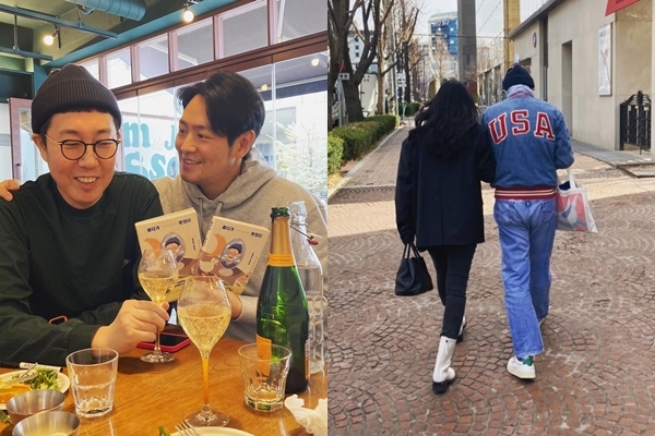 [서울=뉴시스]김영철·장석현(왼쪽), 장석현 부부(사진=SNS) 2022.03.25. photo@newsis.com