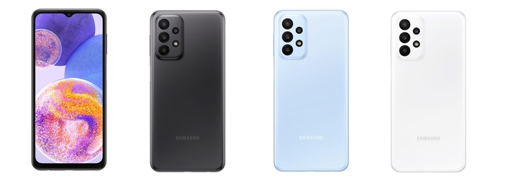 [서울=뉴시스]지난해 3월 출시된 가성비 LTE 스마트폰 '갤럭시 A23'. (사진=삼성전자 제공) *재판매 및 DB 금지