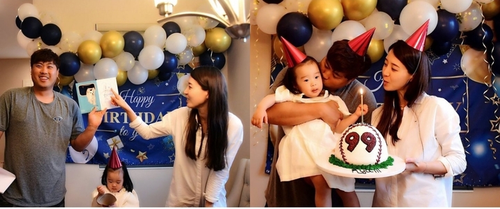 [서울=뉴시스]배지현, 류현진, 딸. 2022.03.28. (사진=배지현 인스타그램 캡처) photo@newsis.com*재판매 및 DB 금지 *재판매 및 DB 금지