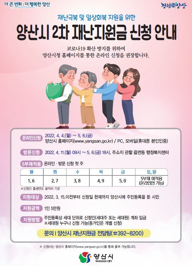 2차 재난지원금 홍보문. *재판매 및 DB 금지