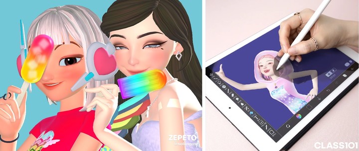 [서울=뉴시스] (왼쪽부터) 솔로고스 ‘제페토 크리에이터 되기’, 소담쌤 ‘제페토 아이템 제작 및 드로잉 클래스'. (사진=클래스101 제공) 2022.3.30. photo@newsis.com *재판매 및 DB 금지