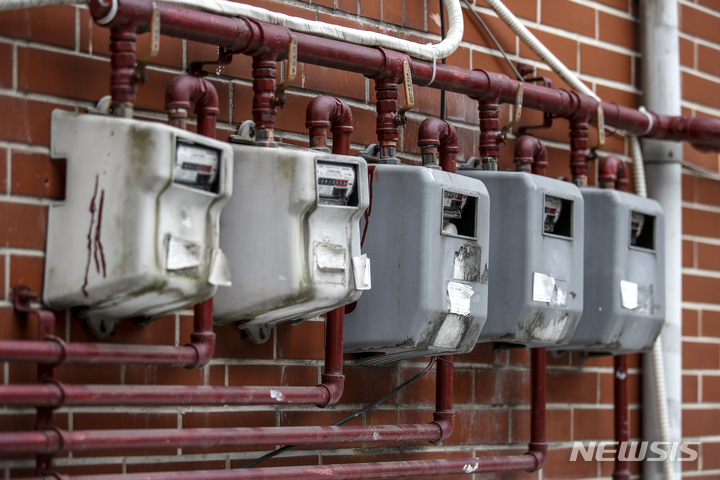 [서울=뉴시스] 정병혁 기자 = 3월 31일 오전 서울시내 가스계량기의 모습. 2022.03.31. jhope@newsis.com