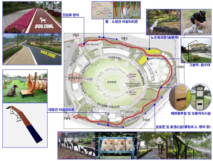 경남 밀양시 단장면 '반려동물 친화 경남형 관광지' 조성 계획안. *재판매 및 DB 금지