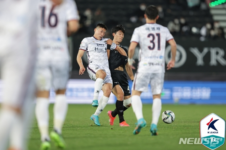 [서울=뉴시스]프로축구 김천 상무 조규성 (사진 = 프로축구연맹 제공)