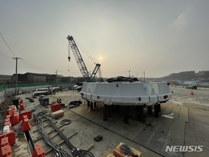 현대건설, 한강터널 현장서 '스마트터널' 기술 시연회 가져