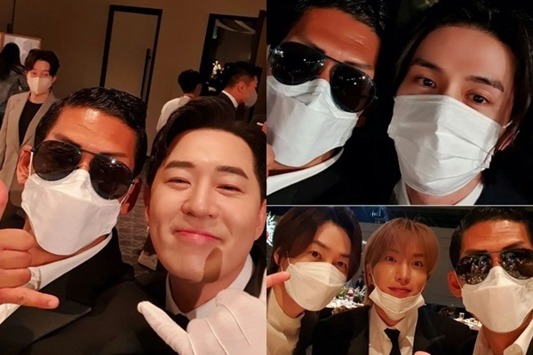 [서울=뉴시스]왼쪽 위부터 시계방향 박준형·붐, 이동욱, 이특·은혁(사진=SNS) 2022.04.09. photo@newsis.com