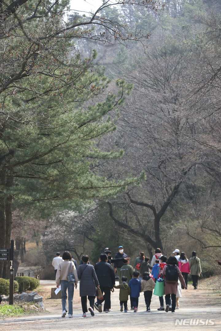 관악수목원 시범 개방 현장.