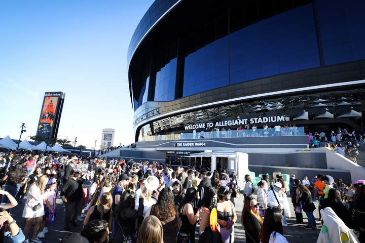 [라스베이거스=뉴시스] 방탄소년단 콘서트 장소 얼리전트 스타디움(Allegiant Stadium) 외경. 2022.04.09. (사진 = 빅히트 뮤직 제공) photo@newsis.com *재판매 및 DB 금지