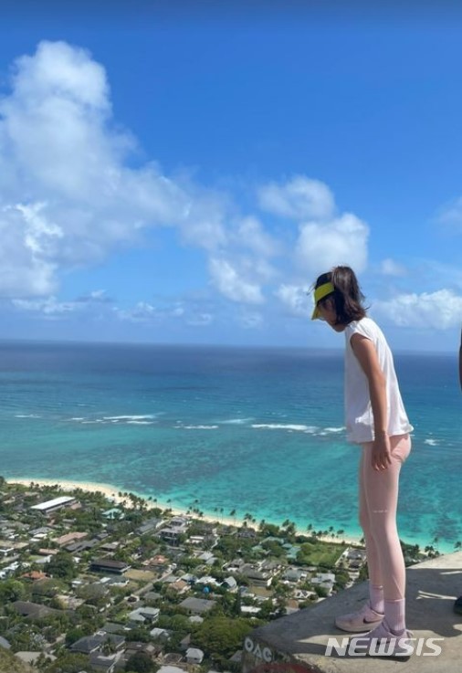 [서울=뉴시스]정형돈·한유라 딸. 2022.04.10. (사진= 한유라 인스타그램 캡쳐) photo@newsis.com*재판매 및 DB 금지