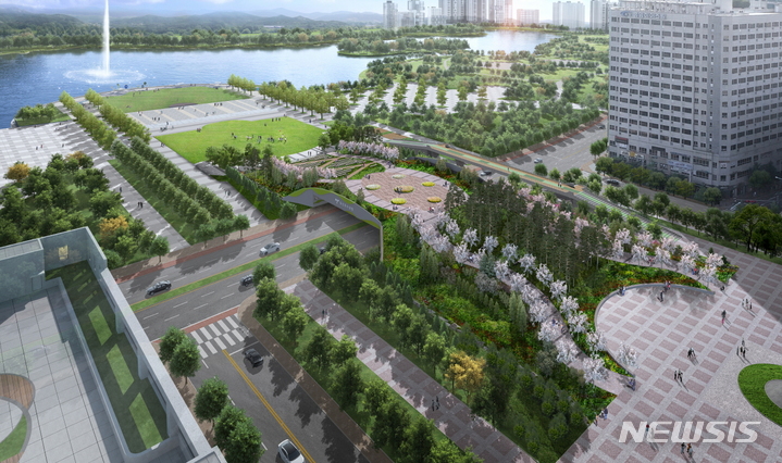 '일산호수공원~일산문화공원 녹지축 연결사업' 조감도.(사진=고양시 제공)