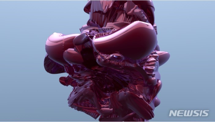 [서울=뉴시스]자크 블라스, 얼굴 무기화 세트, 2012-2014, 비디오 설치; 단채널 비디오, 컬러, 사운드, 8분 10초; 플라스틱 마스크 4개, 디지털 프린트 12점, 마스크 21.6x19x10.5 cm (4), 프린트 45.7x30.5 cm, 50.8x76.2 cm (4), 30.5x45.7 cm (7), 국립현대미술관 소장