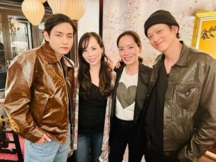 [서울=뉴시스] 뷔·에바 차우·테레사 강 로우·강동원. 2022.04.13. (사진 = 인스타그램 캡처) photo@newsis.com *재판매 및 DB 금지