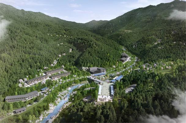 [진안=뉴시스] 한훈 기자 = 전북 진안군은 13일 백운면의 백암리 일원에서 국립지덕권산림치유원 조성사업의 시작을 알리는  기공식을 열었다. 산림치유권 조감도.(사진=진안군 제공).2022.04.13.  photo@newsis.com *재판매 및 DB 금지